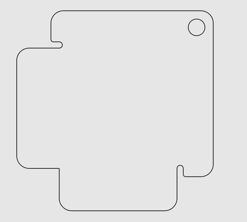 Clean DXF flat pattern: outer contour and holes